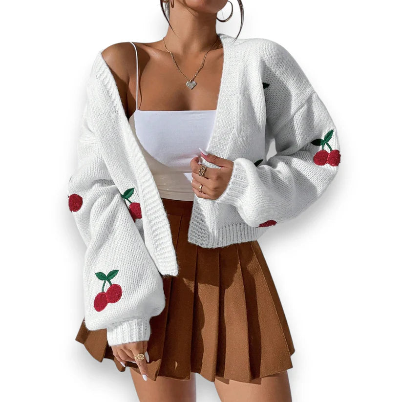 Icon Cherry Cardigan
