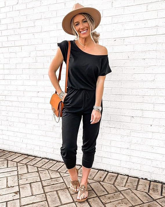 Lune & Lace Off-Shoulder Stretch Jumpsuit