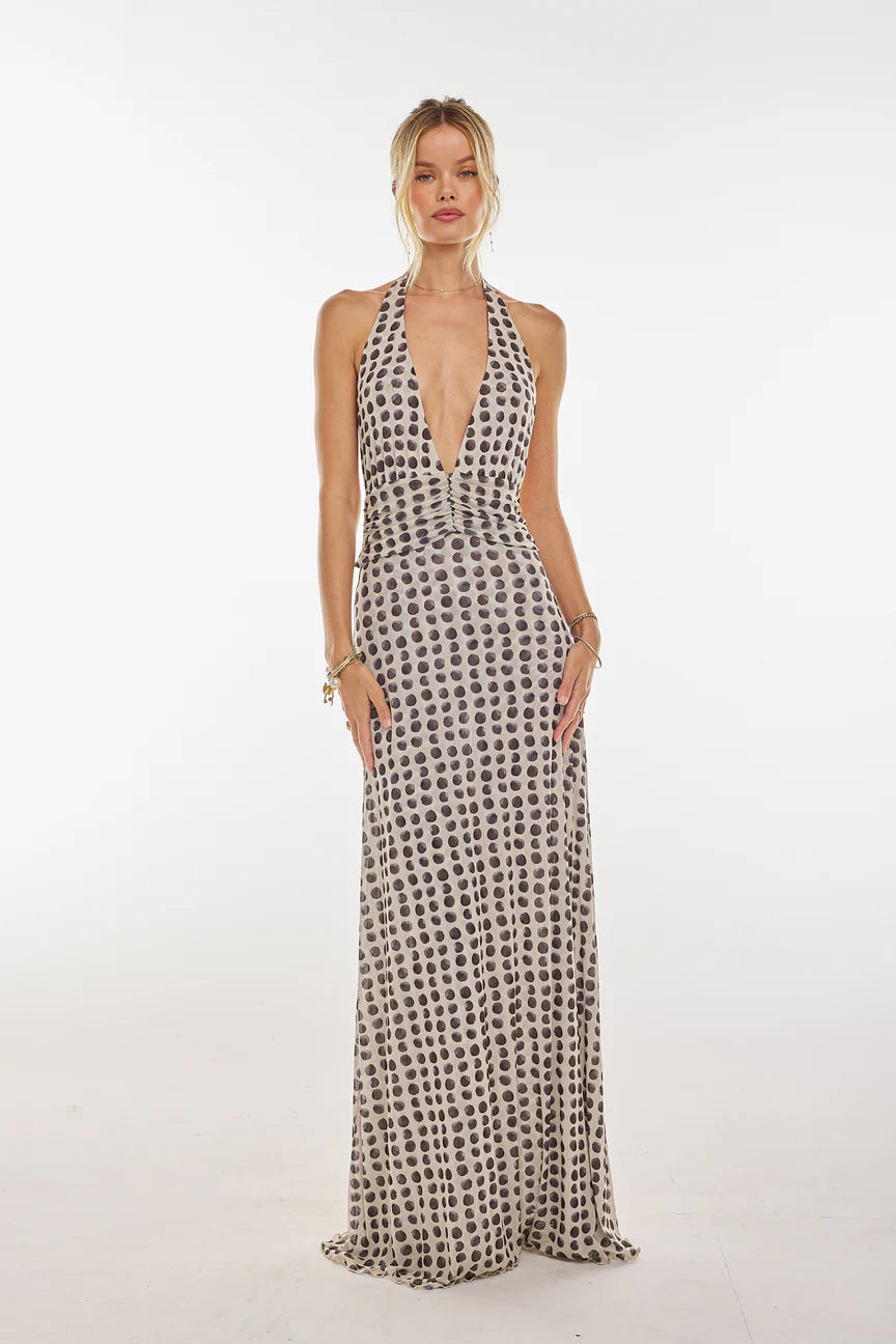 Lune & Lace Flower Halter Dress
