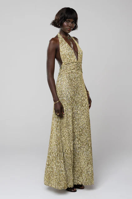 Lune & Lace Flower Halter Dress