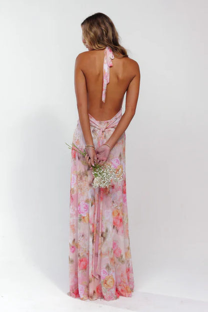 Lune & Lace Flower Halter Dress