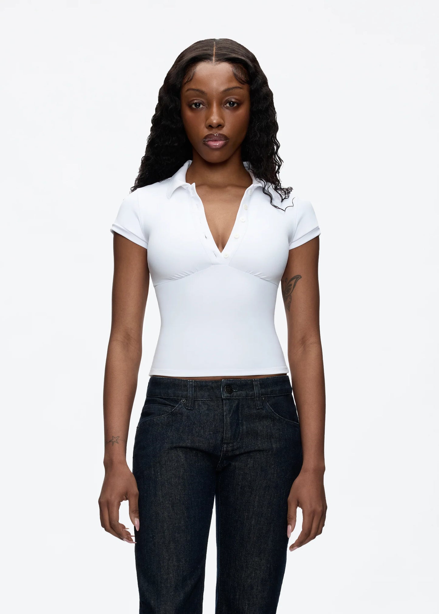 Lune & Lace Short Sleeve Slim Fit Tee